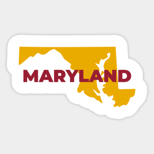 Maryland Flag USA Sticker